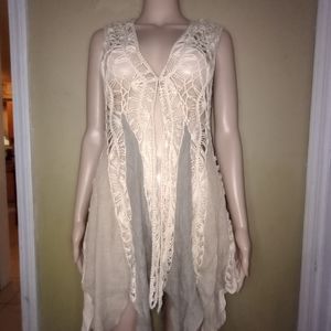 Umgee lace/netted vest